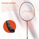 Li-Ning G-Force Superlite Ignite 7 (Olive Grey/Orange) Carbon Fibre Strung Badminton Racket with Free Full Cover, S1