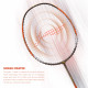 Li-Ning G-Force Superlite Ignite 7 (Olive Grey/Orange) Carbon Fibre Strung Badminton Racket with Free Full Cover, S1