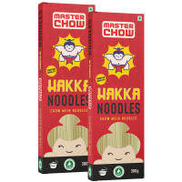 MasterChow Chinese Veg Hakka Noodles - Pack of 2 | No Preservatives | 100% Atta | No Maida, Not Fried | Serves 10 Meals - 600gms