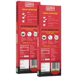 MasterChow Chinese Veg Hakka Noodles - Pack of 2 | No Preservatives | 100% Atta | No Maida, Not Fried | Serves 10 Meals - 600gms