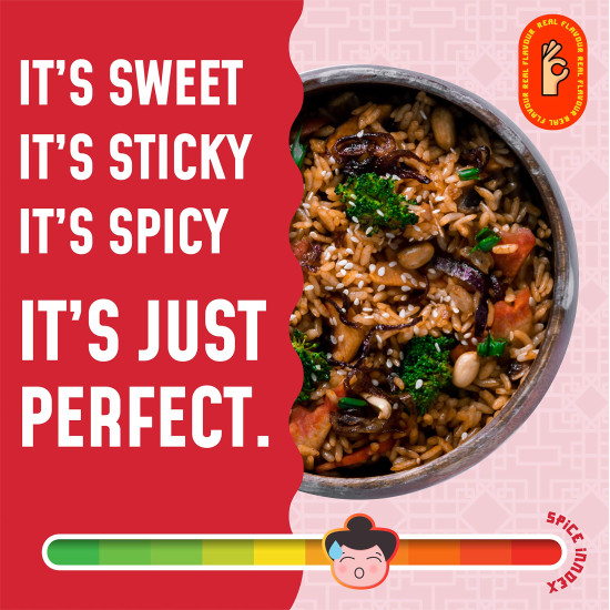 MasterChow Sweet and Spicy Noodle Pack - Hakka Noodles (300g) + Chilli & Garlic Bang Bang (220g)+ Sweet & Spicy Delhi Belly (220g) cooking sauce | Serves 4-5 Meals