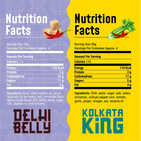 MasterChow Chilli Chicken/Paneer Kit with Kolkata King (220g) and Sweet and Spicy Delhi Belly (220g) Cooking Sauce | No Artificial Color | Fresh From the Kitchen | Serves 4-5 Meals