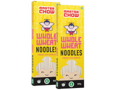 MasterChow Healthy Whole Wheat Noodles- Pack of 2 | 100% Atta | No Maida, Not Fried | Serves 10 Meals - 600gms