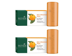 Biotique Bio Orange Peel Revitalizing Body Soap, 150g (Pack Of 2)