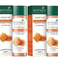 Biotique Bio Honey Gel Refreshing Foaming Face Cleanser, 120ml (Pack Of 2)