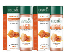Biotique Bio Honey Gel Refreshing Foaming Face Cleanser, 120ml (Pack Of 2)