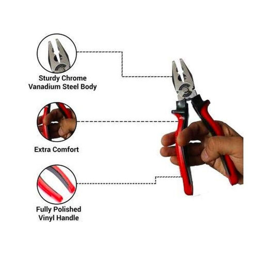 IONIX Hand Tool Set, Tool Set for Home use, Tool kit for Home use, Essential Tool kit for Home, Tool Set for Home use (Screwdriver and Plier Set)