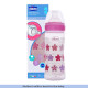 Chicco Well-Being 250 ml Feeding Plastic Bottle, Advanced Anti-Colic System, BPA Free, Hygienic Silicone Teat (Pink)