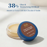Blue Nectar Shubhr Chocolate & Vanilla Lip Balm & Gloss with Ghee for Dry Chapped Lips | 100% Ayurvedic | Paraben & Sulphate Free (10g, 12 Herbs)
