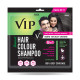VIP Hair Colour Shampoo Men and Women Natural Black 20ml (Pack of 11)