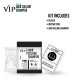 VIP Hair Colour Shampoo Pack (Black, 40 ml (Pack of 3))