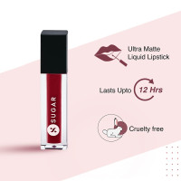 SUGAR Cosmetics Smudge Me Not Liquid Lipsticks for Women | Transferproof & Waterproof | Lasts 12+ Hours | Matte Lipstick | 1.1ml - 10 Drop Dead Red SUGAR Cosmetics Smudge Me Not Liquid Lipsticks for Women | Transferproof & Waterproof | Lasts 12+ Hours | Matte Lipstick | 1.1ml - 10 Drop Dead Red