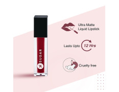 SUGAR Cosmetics Smudge Me Not Liquid Lipsticks for Women | Transferproof & Waterproof | Lasts 12+ Hours | Matte Lipstick | 1.1ml - 10 Drop Dead Red