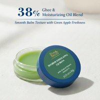 Blue Nectar Shubhr Green Apple Lip Balm & Gloss With Ghee & Natural Vitamin C for Dry Chapped Lips with intense moisturization |100% Ayurvedic|Paraben & Sulphate Free| (10g, 10 Herbs)
