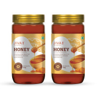 Jiva Ayurveda Multi flora Honey - 1kg (Pack of 2) | 100% Pure with No Sugar Adulteration Boosts Immunity and Strength | Heals Wound | Helps in Weight Management