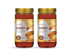 Jiva Ayurveda Multi flora Honey - 1kg (Pack of 2) | 100% Pure with No Sugar Adulteration Boosts Immunity and Strength | Heals Wound | Helps in Weight Management