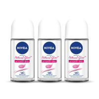 Nivea Deodorant Roll On, Whitening Smooth Skin For Women, 50ml (Pack Of 3)