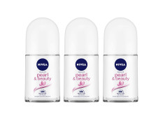 NIVEA Pearl and Beauty 50ml Deo Roll On (Pack of 3) | With Pearl Extracts & Avocado Oil| 48 H Smooth & Beautiful Underarms| 0% Alcohol | For Women