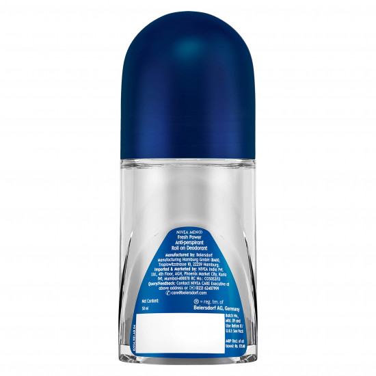 Nivea Fresh Power Deodorant Roll On for Men, 150 milliliters