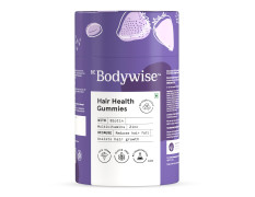Be Bodywise Biotin Hair Gummies for Stronger, Shinier Hair & Nails | 60 Days Pack | With Biotin, Zinc, Folic Acid, Fibre & Multivitamin | Strawberry Flavour | No Added Sugar & Gut Friendly