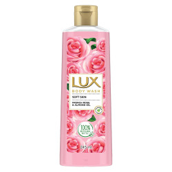 LUX Shower Gel, French Rose Fragrance & Almond Oil Bodywash, With Glycerine For Soft & Glowing Skin, Paraben Free, 245 ml