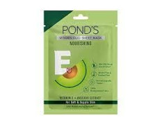 POND'S Vitamin E Nourishing Sheet Mask, With Avocado Extract For Soft & Supple Skin, Paraben Free, Biodegradable Fabric, 25 ml