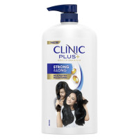 Clinic Plus Strong & Long, Strengthening Shampoo, 1L, for Healthy & Long Hair, with Milk Proteins & Multivitamins