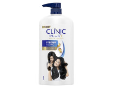 Clinic Plus Strong & Long, Strengthening Shampoo, 1L, for Healthy & Long Hair, with Milk Proteins & Multivitamins