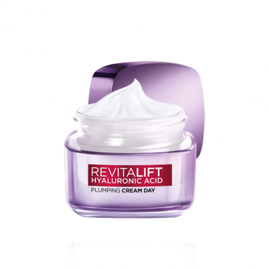 L'Oreal Paris Day Cream for Women, Hydrates and Replumps, For Radiant Skin, Revitalift Hyaluronic Acid, 15ml