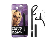 SUGAR Cosmetics Kohl Of Honour Intense Matte Kajal | Waterproof & Smudgeproof | Lasts upto 10hrs | 0.25gm - 01 Black Out