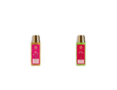 Forest Essentials Travel Size Facial Cleanser Rosewater, Honey Lemon, 50ml & Forest Essentials Hair Cleanser Bhringraj and Shikakai, 50ml