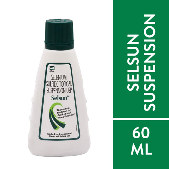 Abbott Selsun Selsun Suspension Anti Dandruff Shampoo, 60ml (Pack of 2)