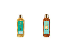 Forest Essentials Organic Cold Pressed Coconut Virgin Oil & Dasapushpadi Baby Hair and Body Wash - Nourishing Natural Care