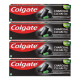 Colgate Charcoal Clean Toothpaste, Black Gel Paste, Bamboo Charcoal and Wintergreen Mint for Clean Mouth, 480g, 120g X 4 & Colgate Gentle Enamel Ultra Soft Toothbrush - 4 Pcs (Buy 2 Get 2 Free)