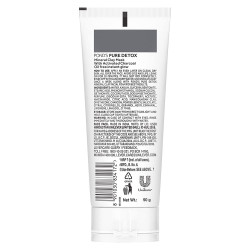 POND'S Pure Detox Mineral Clay Activated Charcoal, 4X Oil Absorbing, Detoxifying, Clay Mask For Oil Free Instant Glow, Face Mask 90 g
