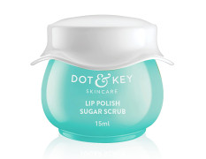 Dot & Key LIP POLISH Choco Mint Exfoliating Sugar Scrub, 15ml