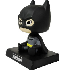 AUGEN Super Hero Batman Action Figure Limited Edition Bobblehead with Mobile Holder for Car Dashboard, Office Desk & Study Table (Pack of 1)