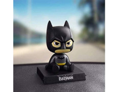 AUGEN Super Hero Batman Action Figure Limited Edition Bobblehead with Mobile Holder for Car Dashboard, Office Desk & Study Table (Pack of 1)