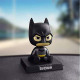 AUGEN Super Hero Batman Action Figure Limited Edition Bobblehead with Mobile Holder for Car Dashboard, Office Desk & Study Table (Pack of 1)