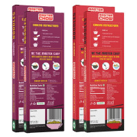 MasterChow Chinese Hakka & Udon Noodle Pack (Pack of 2 each) | All-Natural Not Fried | 300g Each