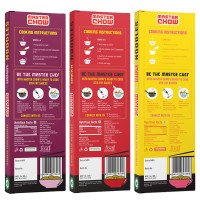 MasterChow Assorted Noodle Pack - 1 Udon, 1 Hakka, 1 Whole Wheat Noodle | No Preservatives | Get Restaurant Style Taste in Just 10 Minutes
