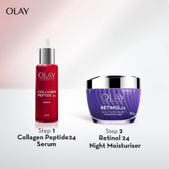 Olay Face Serum | Clear and Even Skin | Fights Dullness and Provides Radiant Glow| Normal, Oily, Dry, Combination Skin | Paraben and Sulphate Free (30ml, Collagen Peptide 24) Olay Face Serum | Clear and Even Skin | Fights Dullness and Provides Radiant Glow| Normal, Oily, Dry, Combination Skin | Paraben and Sulphate Free (30ml, Collagen Peptide 24)