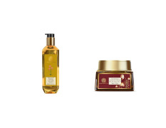Forest Essentials Kashmiri Saffron and Neem Delicate Facial Cleanser, 200ml & Forest Essentials Soundarya Radiance Cream With 24K Gold & SPF25 (2020) 50g