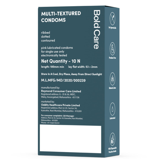 Bold Care Multi-textured Condoms (Pack of 1)