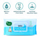 Mother Sparsh 99% Pure Water (Unscented) Baby Wipes I Natural Plant Made Fabric - Super Thick I 72 pcs/Pack - Pack of 8