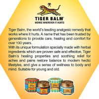 Tiger Balm Red & White Ointment | 21ml each | Pack of 4 | Ayurvedic Pain Relief Balm | Effective Relief from Joint, Body & Knee Pain, Muscular Aches, Sprain | 2 Red & 2 White | Combo Pack Tiger Balm Red & White Ointment | 21ml each | Pack of 4 | Ayurvedic Pain Relief Balm | Effective Relief from Joint, Body & Knee Pain, Muscular Aches, Sprain | 2 Red & 2 White | Combo Pack