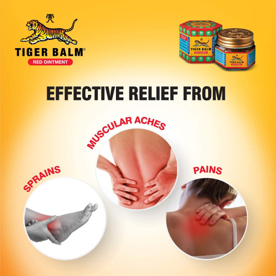 Tiger Balm Red & White Ointment | 21ml each | Pack of 4 | Ayurvedic Pain Relief Balm | Effective Relief from Joint, Body & Knee Pain, Muscular Aches, Sprain | 2 Red & 2 White | Combo Pack Tiger Balm Red & White Ointment | 21ml each | Pack of 4 | Ayurvedic Pain Relief Balm | Effective Relief from Joint, Body & Knee Pain, Muscular Aches, Sprain | 2 Red & 2 White | Combo Pack
