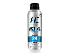HE Active Extreme Perfumed Body Spray 150ml for Today's Active Men, 24 Hour Odor Protection* 99% Germ Free up to 24 hours