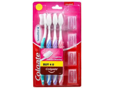Colgate NEW ULTRA SOFT WITH CAP Ultra Soft Toothbrush (8 Toothbrushes) - Ideal for Sensitive Teeth