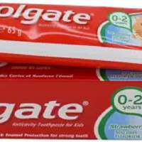 Colgate Anticavity Toothpaste for Kids,Strawberry (0-2 yrs) 50ml Toothpaste (65 g)